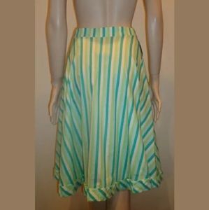 MOSCHINO multi color knee length stripe skirt sz 4